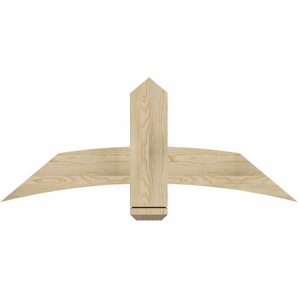 Ekena Millwork Bellingham Rough Sawn Timber Gable Bracket, Douglas Fir, 48"W x 20"H x 2"D x 6"F, 10/12 Pitch GBW048X20X0206BEL00RDF - main